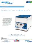 Product Sheet - Hematocrit Centrifuge